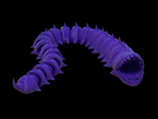 Articulated Purple Worm